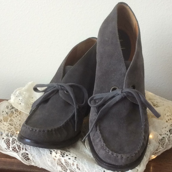 Cole Haan Shoes - Cole Haan Nike Air Suede Wedge Booties